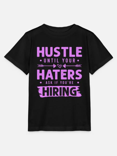 hustle haters - Stanley/Stella Kinder T-Shirt MINI CREATOR  - Schwarz
