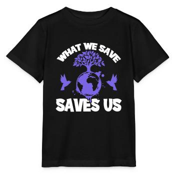 erde naturschutz - Stanley/Stella Kinder T-Shirt MINI CREATOR  - Schwarz - Vorne - Mikhail (115cm)