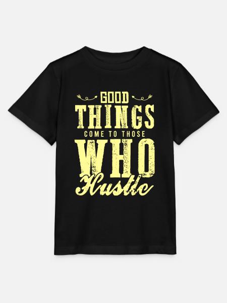 arbeit hustle - Stanley/Stella Kinder T-Shirt MINI CREATOR  - Schwarz