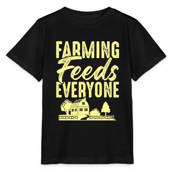 farm farming - Stanley/Stella MINI CREATOR Kids’ T-Shirt - black - Front - Mikhail (115cm)