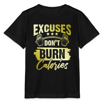 brûler des calories fitness - T-shirt bio MINI CREATOR Stanley/Stella Enfant - noir - Devant - Mikhail (115cm)