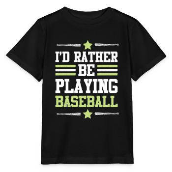 baseball spiel - Stanley/Stella Kinder T-Shirt MINI CREATOR  - Schwarz - Vorne - Mikhail (115cm)
