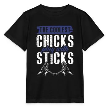 Feldhockey chicks - Stanley/Stella Kinder T-Shirt MINI CREATOR  - Schwarz - Vorne - Mikhail (115cm)