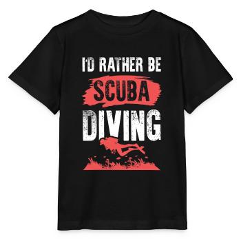 Diving scuba diving - Stanley/Stella MINI CREATOR Kids’ T-Shirt - black - Front - Mikhail (115cm)