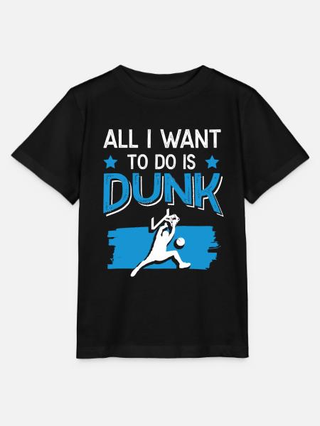 dunk basketball - Stanley/Stella Kinder T-Shirt MINI CREATOR - Schwarz