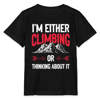 Escalade en plein air - T-shirt bio MINI CREATOR Stanley/Stella Enfant - noir - Devant - Mikhail (115cm)