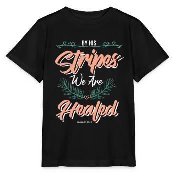 bibel verse heilung - Stanley/Stella Kinder T-Shirt MINI CREATOR  - Schwarz - Vorne - Mikhail (115cm)