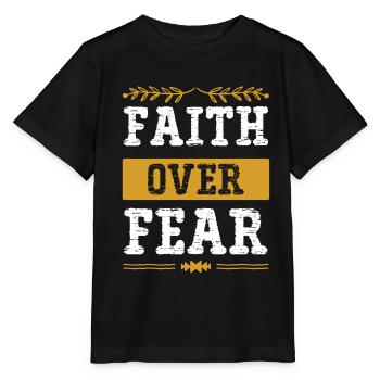 Bible Foi Foi Peur - T-shirt bio MINI CREATOR Stanley/Stella Enfant - noir - Devant - Mikhail (115cm)