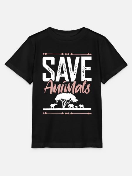 tierschutz spruch - Stanley/Stella Kinder T-Shirt MINI CREATOR - Schwarz