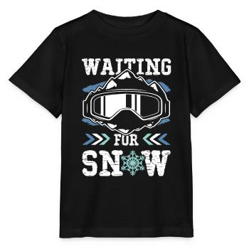 Snowboard Quote - Stanley/Stella MINI CREATOR Kids’ T-Shirt - black - Front - Mikhail (115cm)