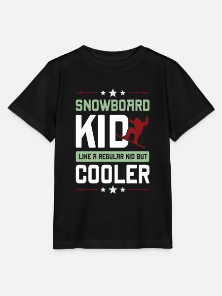 snowboard junge - Stanley/Stella Kinder T-Shirt MINI CREATOR - Schwarz