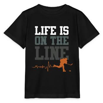 ice hockey verein spruch - Stanley/Stella Kinder T-Shirt MINI CREATOR  - Schwarz - Vorne - Mikhail (115cm)