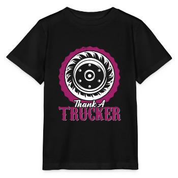 trucker spruch truck - Stanley/Stella Kinder T-Shirt MINI CREATOR  - Schwarz - Vorne - Mikhail (115cm)