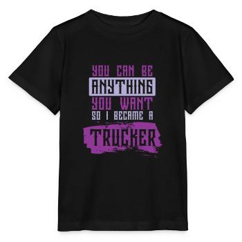 truck trucker spruch - Stanley/Stella Kinder T-Shirt MINI CREATOR  - Schwarz - Vorne - Mikhail (115cm)