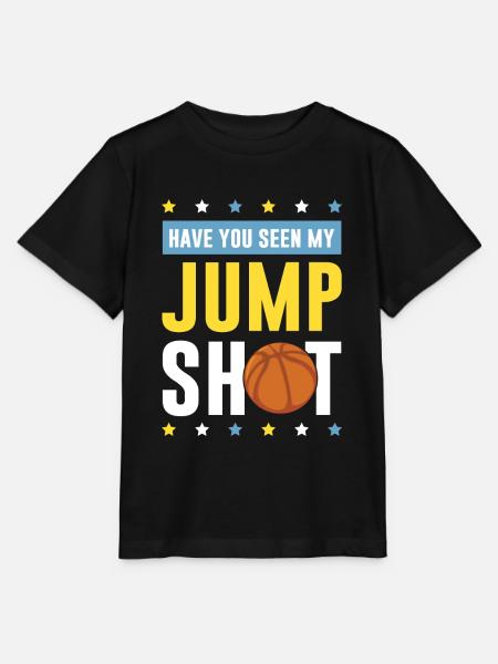 basketball jump shot - Stanley/Stella Kinder T-Shirt MINI CREATOR - Schwarz