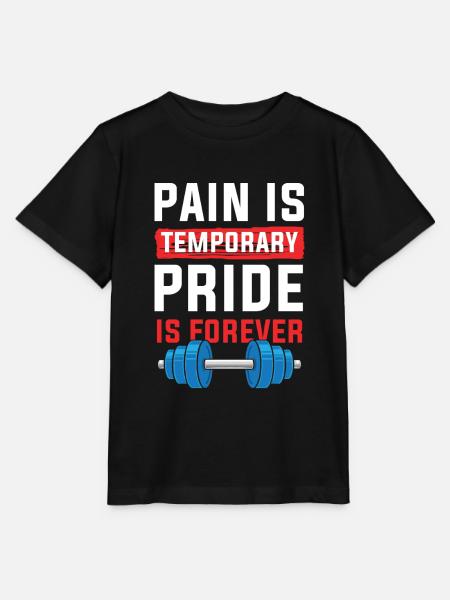 fitness pain workout pride - Stanley/Stella Kinder T-Shirt MINI CREATOR  - Schwarz