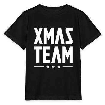 Xmas Team - Stanley/Stella Kinder T-Shirt MINI CREATOR  - Schwarz - Vorne - Mikhail (115cm)