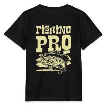 Fishing Pro - Stanley/Stella Kinder T-Shirt MINI CREATOR  - Schwarz - Vorne - Mikhail (115cm)