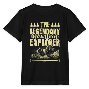 mountain explorer - Stanley/Stella Kinder T-Shirt MINI CREATOR  - Schwarz - Vorne - Mikhail (115cm)