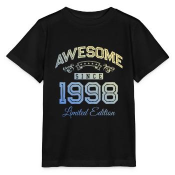1998 awesome since - Stanley/Stella Kinder T-Shirt MINI CREATOR  - Schwarz - Vorne - Mikhail (115cm)