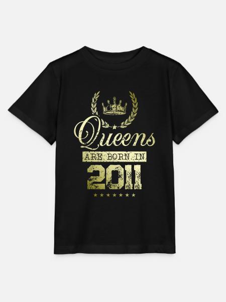 Queens born in 2011 - Stanley/Stella Kinder T-Shirt MINI CREATOR - Schwarz
