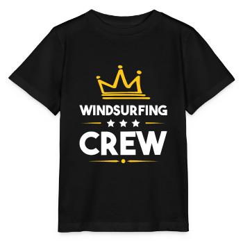Windsurfing Crew - Stanley/Stella Kinder T-Shirt MINI CREATOR  - Schwarz - Vorne - Mikhail (115cm)