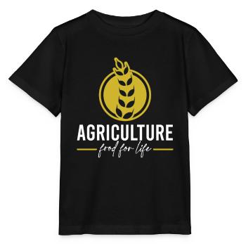 Agriculture Farmer - Stanley/Stella MINI CREATOR Kids’ T-Shirt - black - Front - Mikhail (115cm)