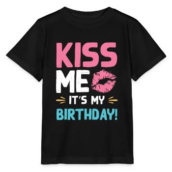 Anniversaire de Kiss Me - T-shirt bio MINI CREATOR Stanley/Stella Enfant - noir - Devant - Mikhail (115cm)