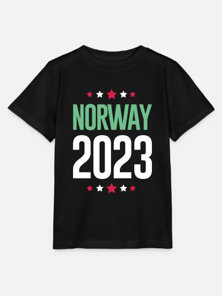 Norway 2023 - Stanley/Stella Kinder T-Shirt MINI CREATOR - Schwarz