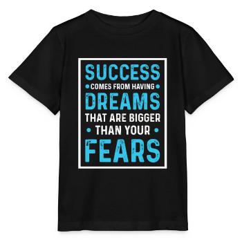 Success Fear - Stanley/Stella MINI CREATOR Kids’ T-Shirt - black - Front - Mikhail (115cm)