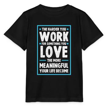 erfolg arbeit - Stanley/Stella Kinder T-Shirt MINI CREATOR  - Schwarz - Vorne - Mikhail (115cm)