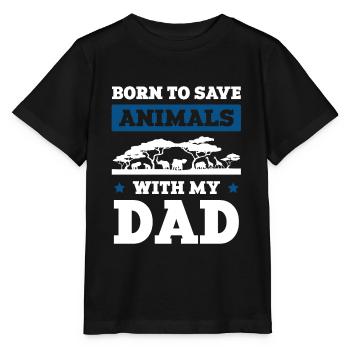 Papa bien-être animal - T-shirt bio MINI CREATOR Stanley/Stella Enfant - noir - Devant - Mikhail (115cm)