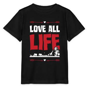 Aimer le bien-être animal - T-shirt bio MINI CREATOR Stanley/Stella Enfant - noir - Devant - Mikhail (115cm)