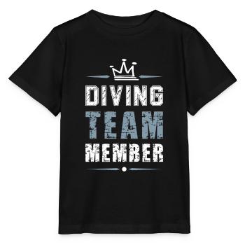 Diving Team Diving - Stanley/Stella MINI CREATOR Kids’ T-Shirt - black - Front - Mikhail (115cm)