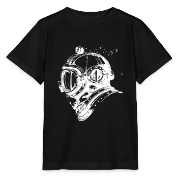 Taucherhelm Tauchen Apnoe Vintage - Stanley/Stella Kinder T-Shirt MINI CREATOR  - Schwarz - Vorne - Mikhail (115cm)