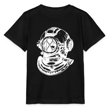 Taucherhelm Apnoe Vintage Tauchen - Stanley/Stella Kinder T-Shirt MINI CREATOR  - Schwarz - Vorne - Mikhail (115cm)