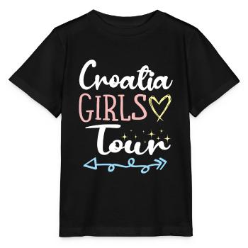 Tournée des filles en Croatie - T-shirt bio MINI CREATOR Stanley/Stella Enfant - noir - Devant - Mikhail (115cm)