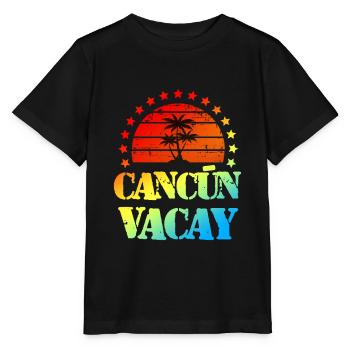 Cancun Vacations - Stanley/Stella MINI CREATOR Kids’ T-Shirt - black - Front - Mikhail (115cm)