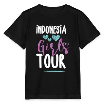 Tournée des filles en Indonésie - T-shirt bio MINI CREATOR Stanley/Stella Enfant - noir - Devant - Mikhail (115cm)