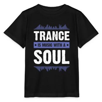 trance soul - Stanley/Stella Kinder T-Shirt MINI CREATOR  - Schwarz - Vorne - Mikhail (115cm)
