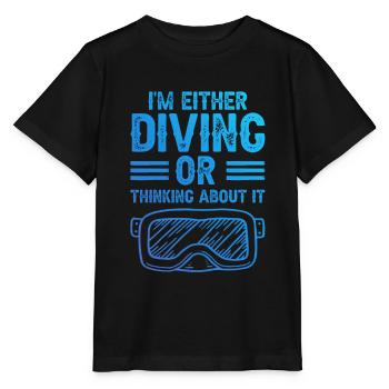 Tauchen scuba diving - Stanley/Stella Kinder T-Shirt MINI CREATOR  - Schwarz - Vorne - Mikhail (115cm)