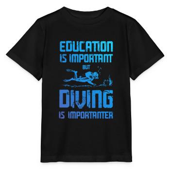 ausbildung tauchen - Stanley/Stella Kinder T-Shirt MINI CREATOR  - Schwarz - Vorne - Mikhail (115cm)