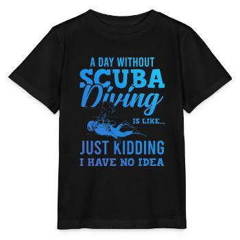 Tauchen scuba diving - Stanley/Stella Kinder T-Shirt MINI CREATOR  - Schwarz - Vorne - Mikhail (115cm)