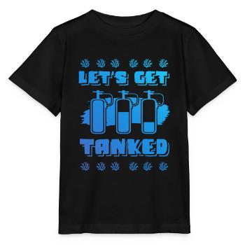 Diving scuba diving - Stanley/Stella MINI CREATOR Kids’ T-Shirt - black - Front - Mikhail (115cm)