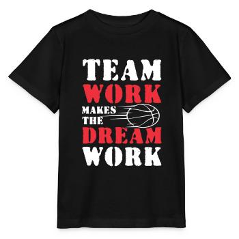 Team Work Basketball - Stanley/Stella MINI CREATOR Kids’ T-Shirt - black - Front - Mikhail (115cm)