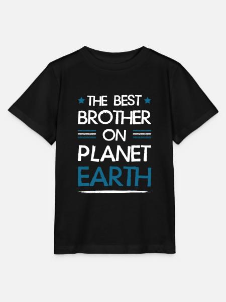 Bester Bruder Spruch - Stanley/Stella Kinder T-Shirt MINI CREATOR - Schwarz