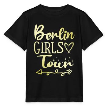 Berlin Girls Tour - Stanley/Stella Kinder T-Shirt MINI CREATOR  - Schwarz - Vorne - Mikhail (115cm)