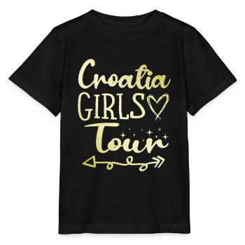 Tournée des filles en Croatie - T-shirt bio MINI CREATOR Stanley/Stella Enfant - noir - Devant - Mikhail (115cm)