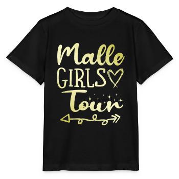 Malle Girls Tour - Stanley/Stella Kinder T-Shirt MINI CREATOR  - Schwarz - Vorne - Mikhail (115cm)