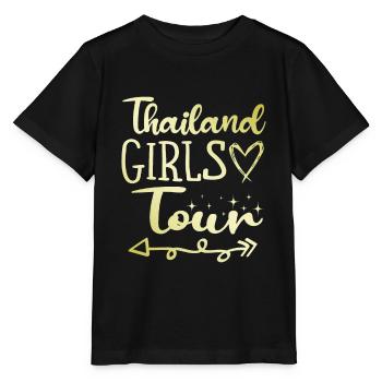 Thailand Girls Tour - Stanley/Stella Kinder T-Shirt MINI CREATOR  - Schwarz - Vorne - Mikhail (115cm)